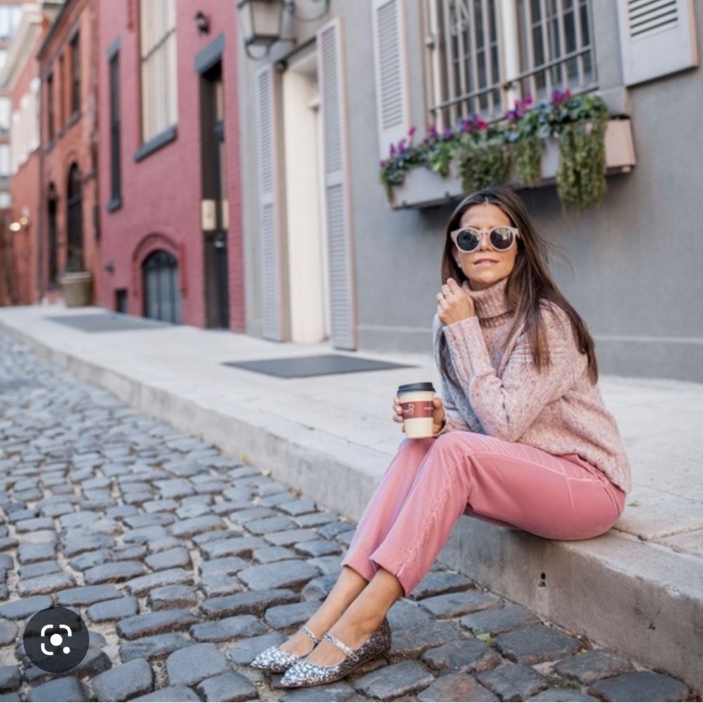 J.Crew Easy Velvet Pants in Pink Sz 2 EUC